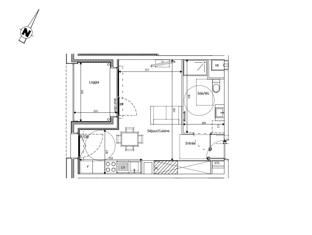 Maison 1 pièce - 31 m² 