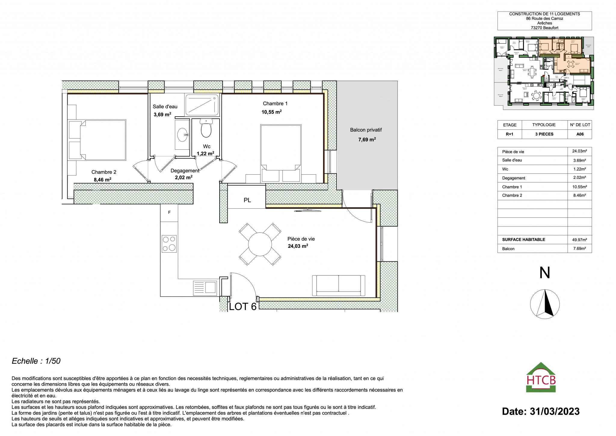 vente appartement ARECHES