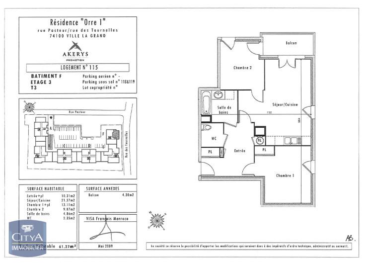 vente appartement VILLE LA GRAND