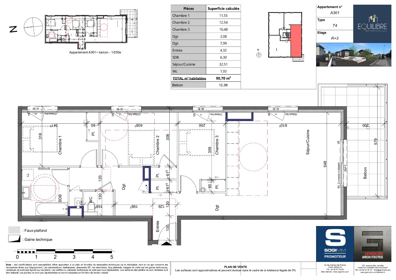 vente appartement ST PIERRE EN FAUCIGNY