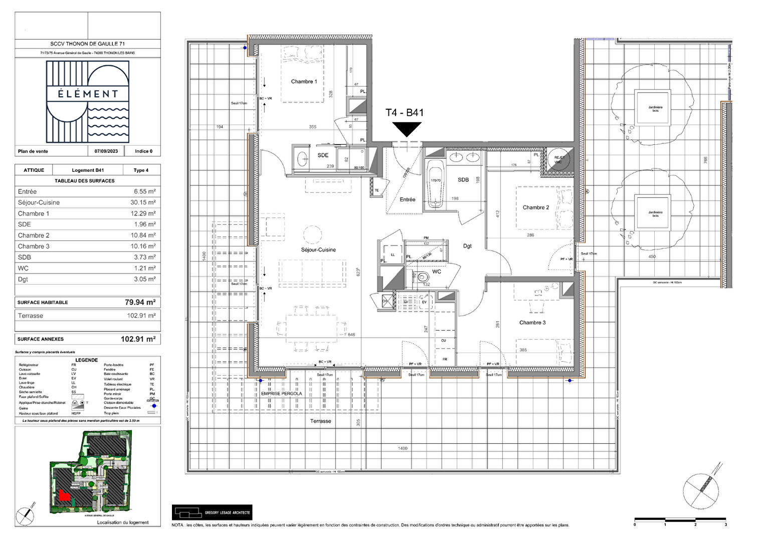 vente appartement 