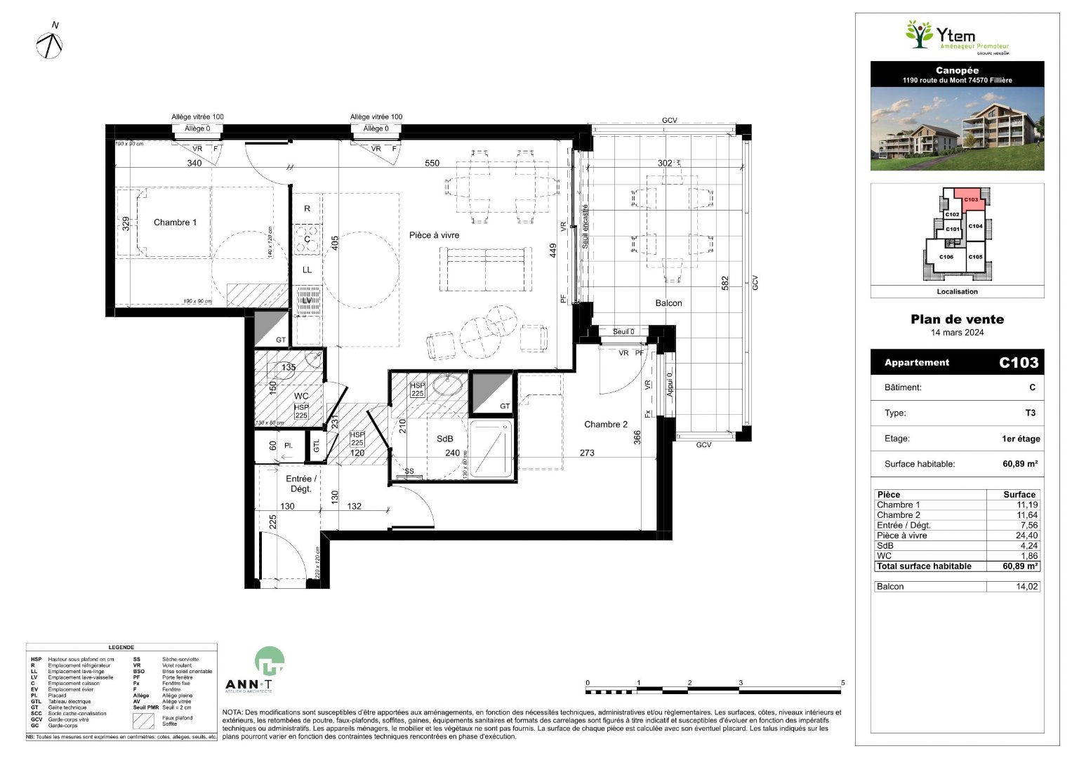 vente appartement FILLIÈRE