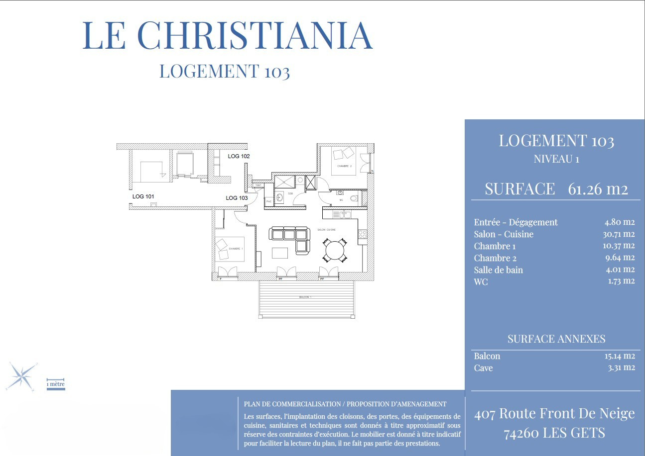 vente appartement LES GETS
