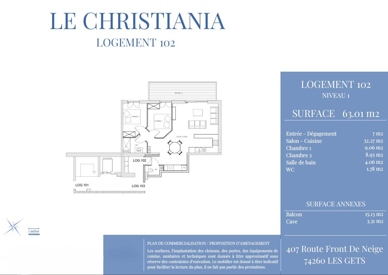 vente appartement LES GETS