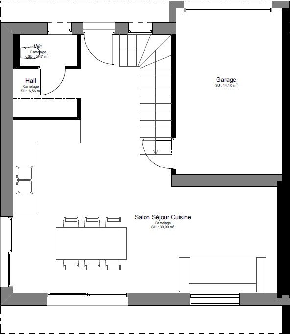 Maison 5 pièces - 88 m² METZ TESSY