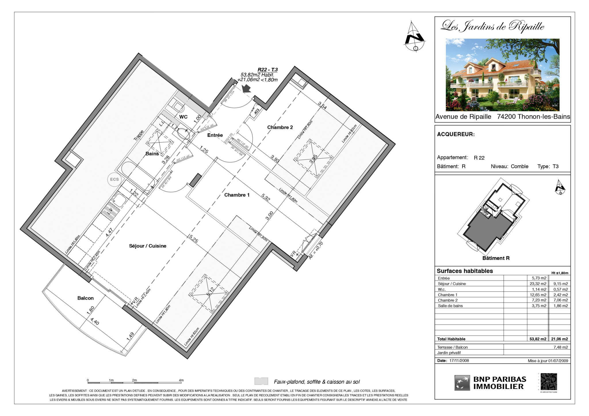 vente appartement THONON LES BAINS